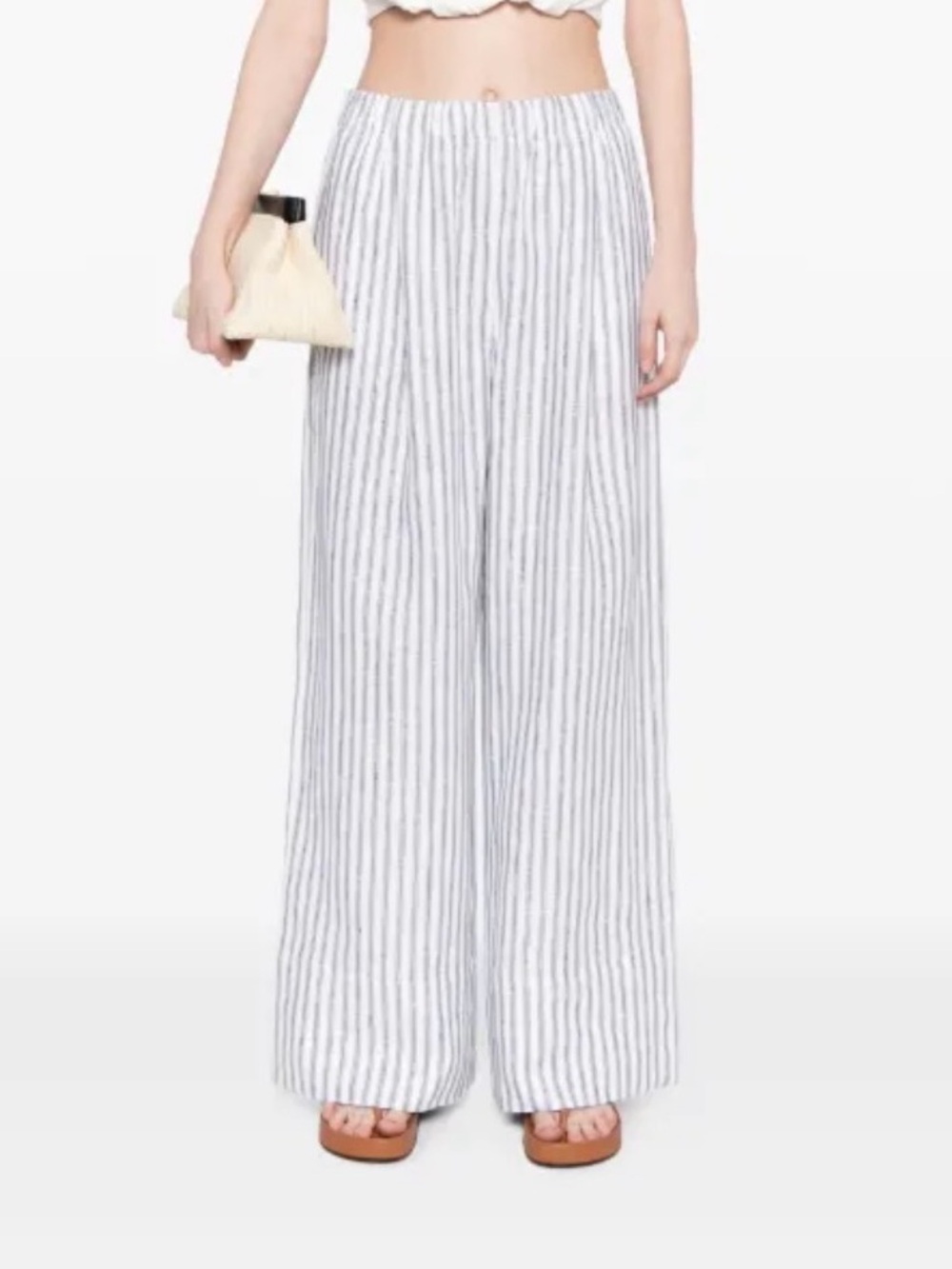 Reformation striped linen pants